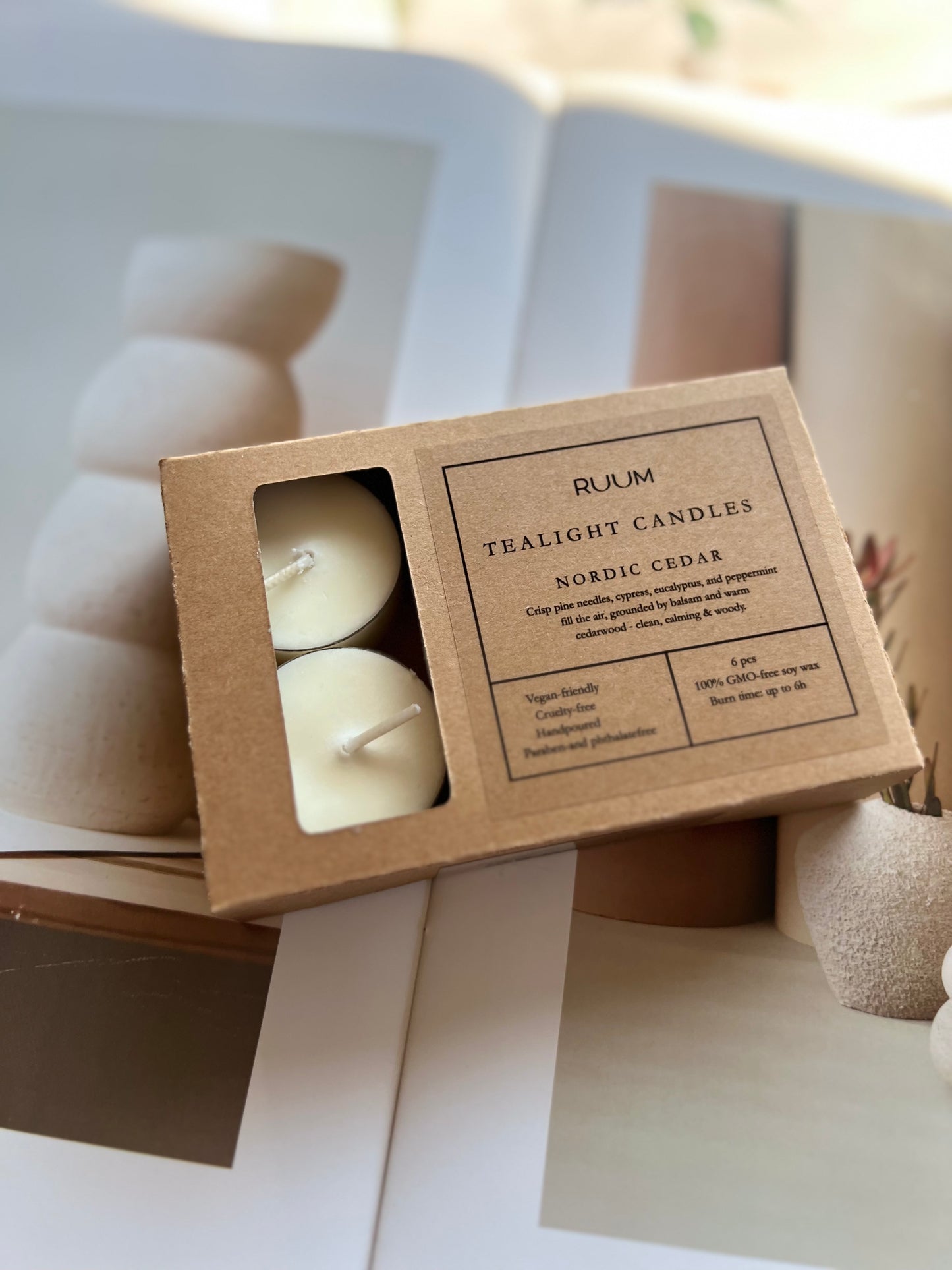 Nordic Cedar Teeküünlad 6-pakk