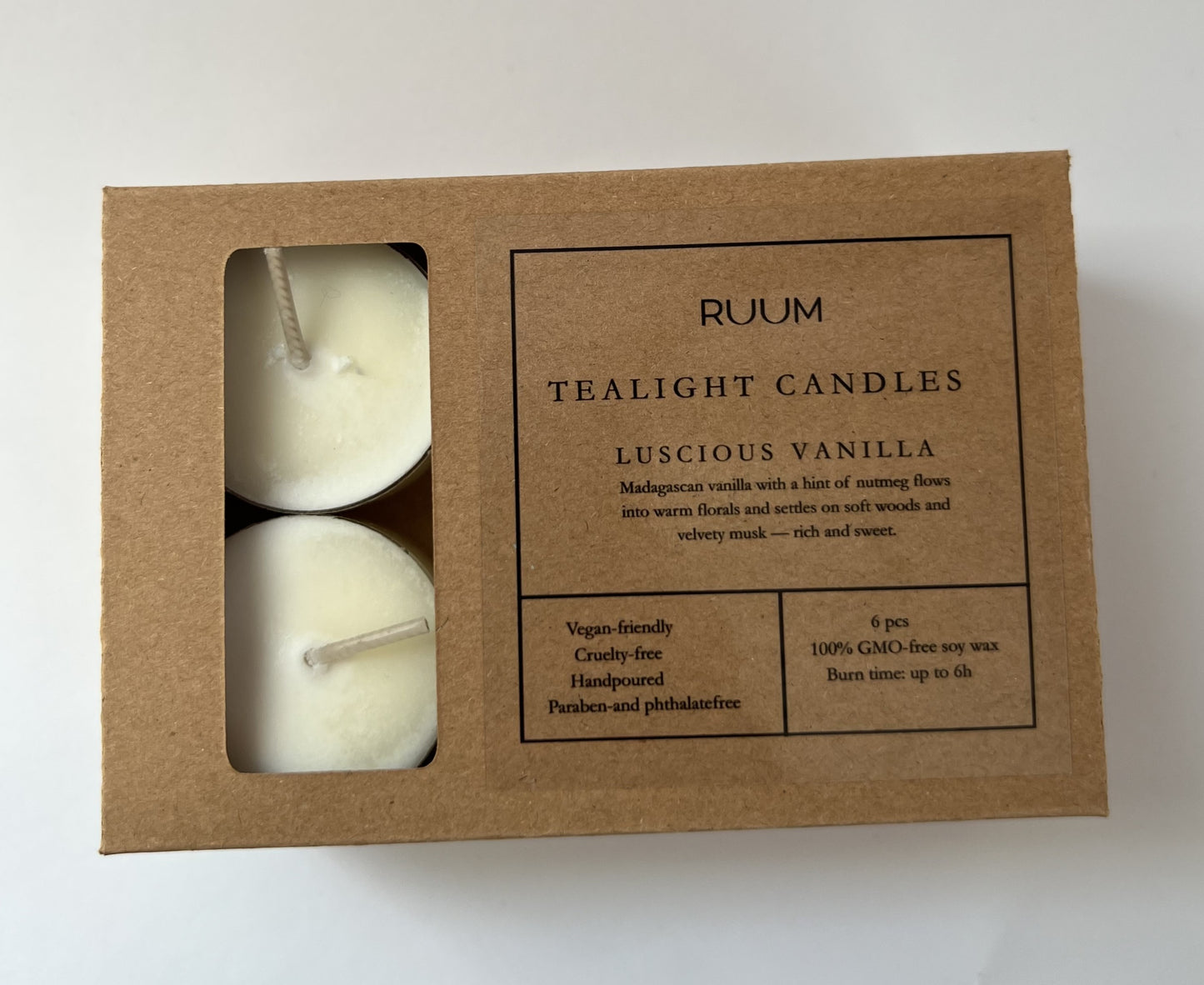 Luscious Vanilla Teeküünlad 6-pakk