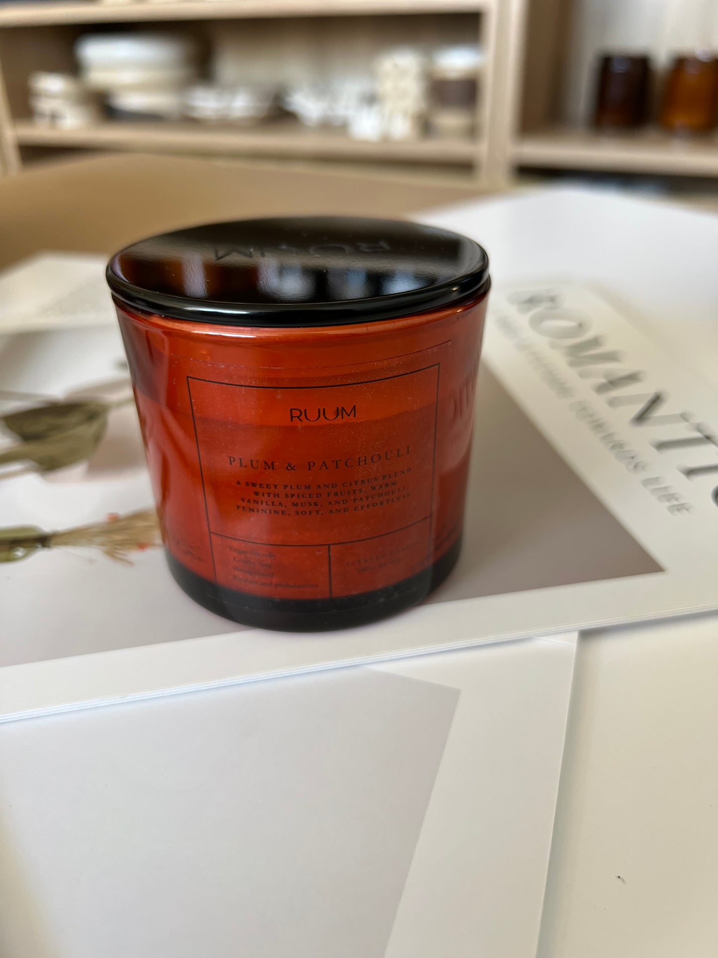 Plum & Patchouli 125g Lõhnaküünal
