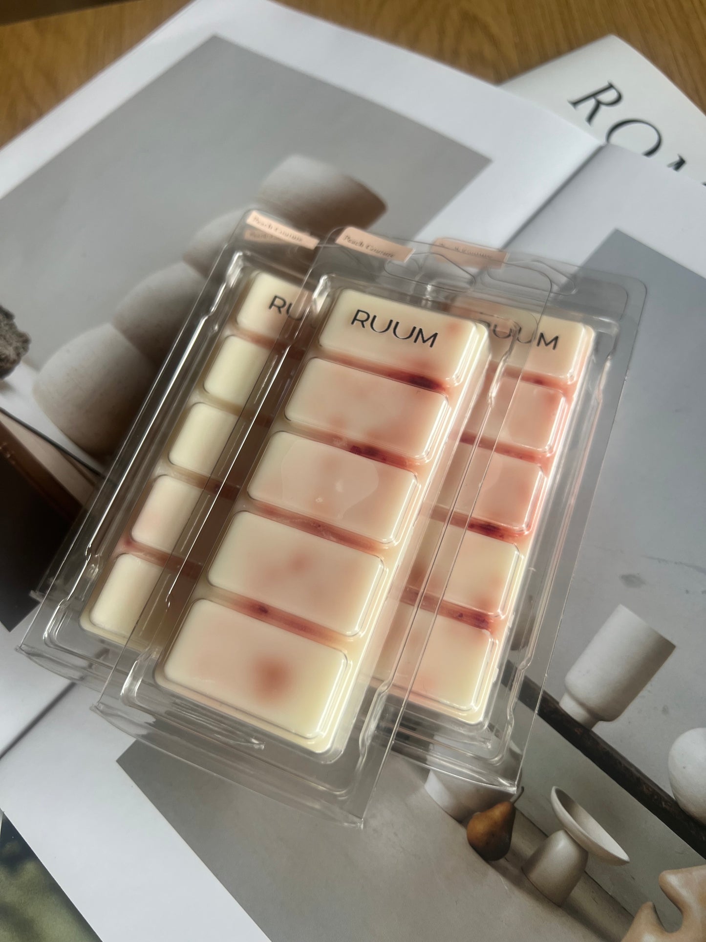 Sädelev Peach Couture aroomivahatahvel 55g